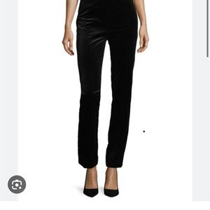 NWT Diane von Furstenberg Black Velvet High Waisted Cigarette Pant